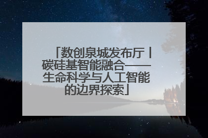 数创泉城发布厅丨碳硅基智能融合——生命科学与人工智能的边界探索